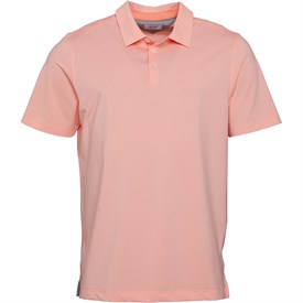 Adidas Heren Adipure Golf Polo Helder Koraalroze adidas kopen in de aanbieding