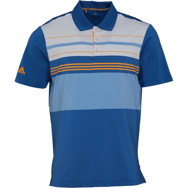 Buy adidas Mens Golf Ultimate365 Engineered Block Polo Trace Royal/Real