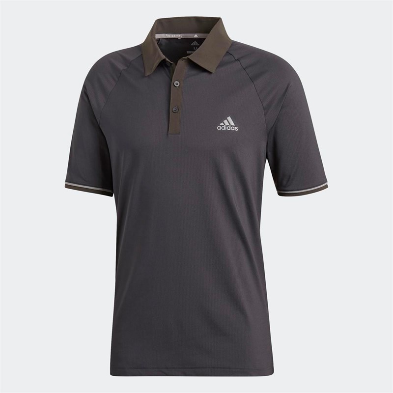 Buy adidas Mens Golf Climacool Athletic Raglan Polo Carbon