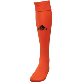 Image of adidas Santos 3 Stripe Football Socks Orange/Black