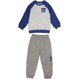 Adidas Baby Jongens Joggingpak Middelblauw adidas kopen in de aanbieding