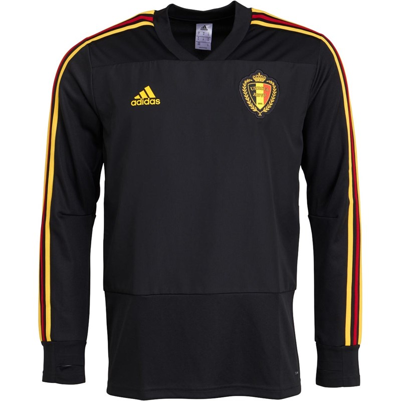 Buy adidas Mens RBFA Belgium Training Top Black/Bold Gold