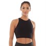 adidas Womens Warp Knit Seamless Crop Top Black