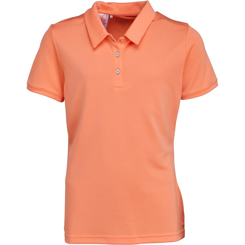 Buy adidas Junior Girls Tournament Golf Polo Chalk Coral