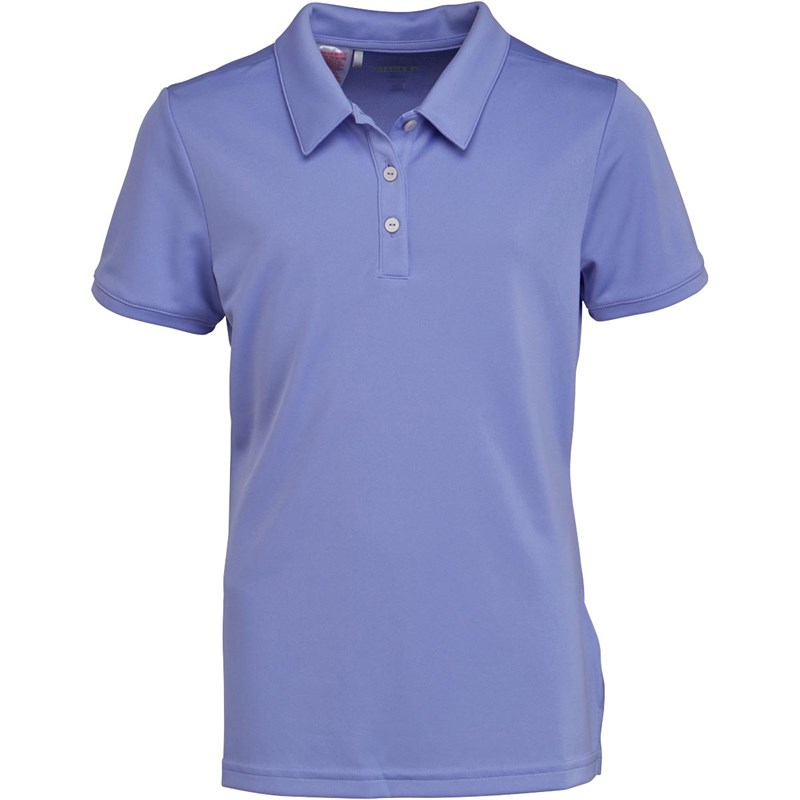 Buy adidas Junior Girls Tournament Golf Polo Chalk Purple
