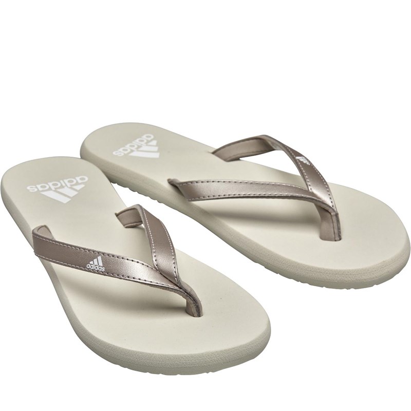 adidas flip flop white