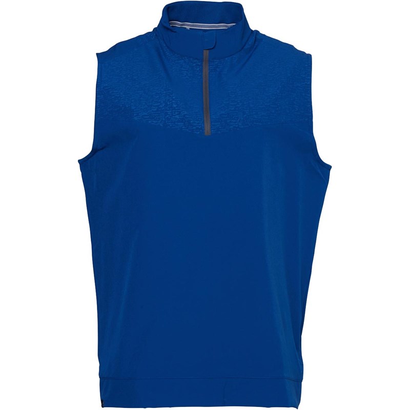 Buy adidas Mens Camo Print Wind 1/4 Zip Golf Vest Dark Marine