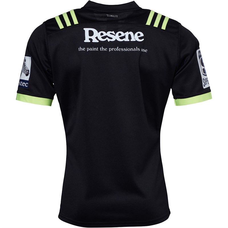 Buy adidas Mens Hurricanes Away Rugby Jersey Solar Yellow/Black