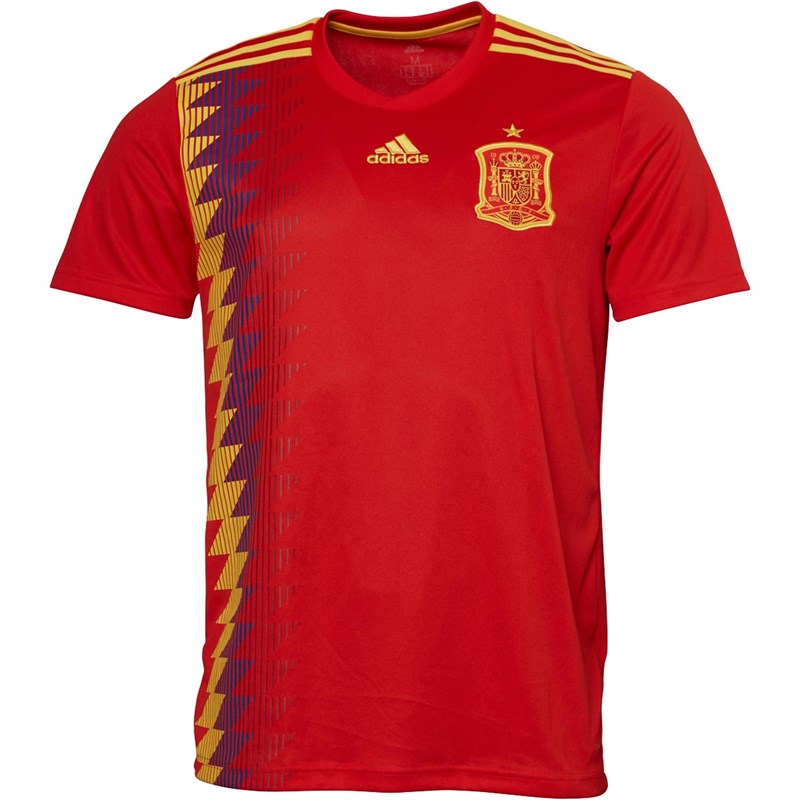 adidas Heren FEF Spain Thuis Voetbal Jersey Rood