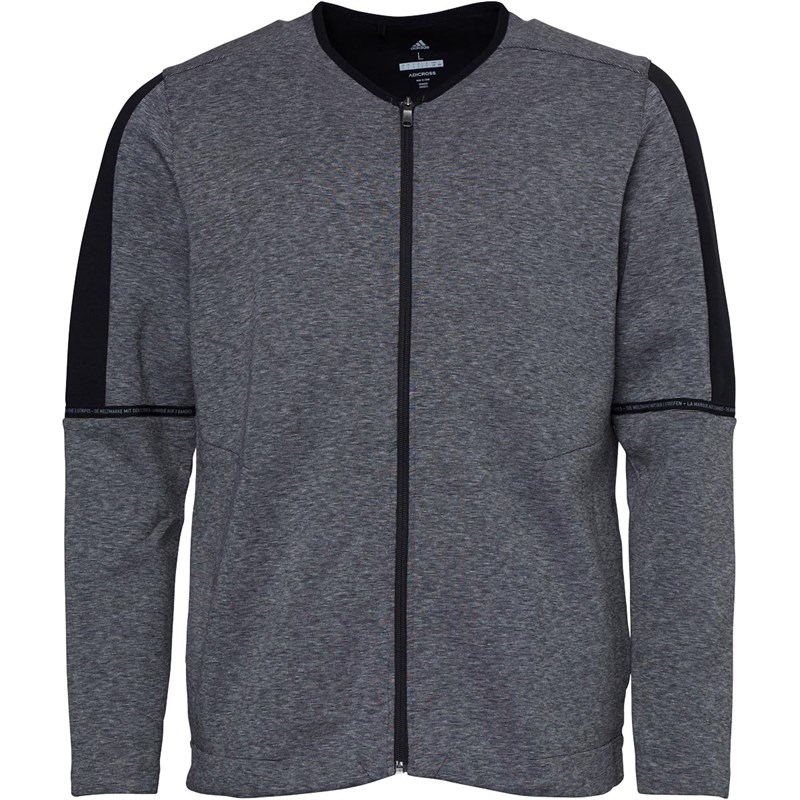 Buy adidas Mens adicross Heather Fleece Golf Cardigan Black