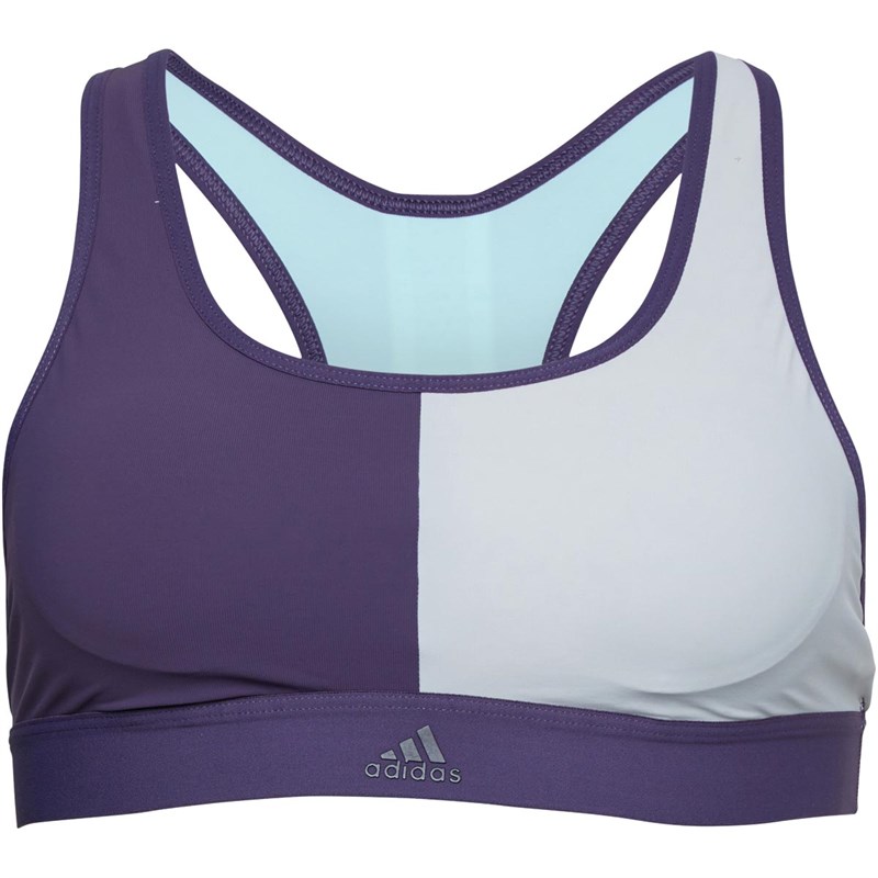 adidas Damen Don't Rest Colour Block Infinitex Bikini Oberteil Lila adidas Damen Don't Rest Colour Block Infinitex Bikini Oberteil Lila