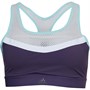 adidas Womens Don't Rest Infinitex Medium Support Beach Wear Top Trace Purple/Raw White