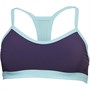 adidas Womens All Me Infinitex Swim Top With Removable Cups Trace Purple/Clear Mint