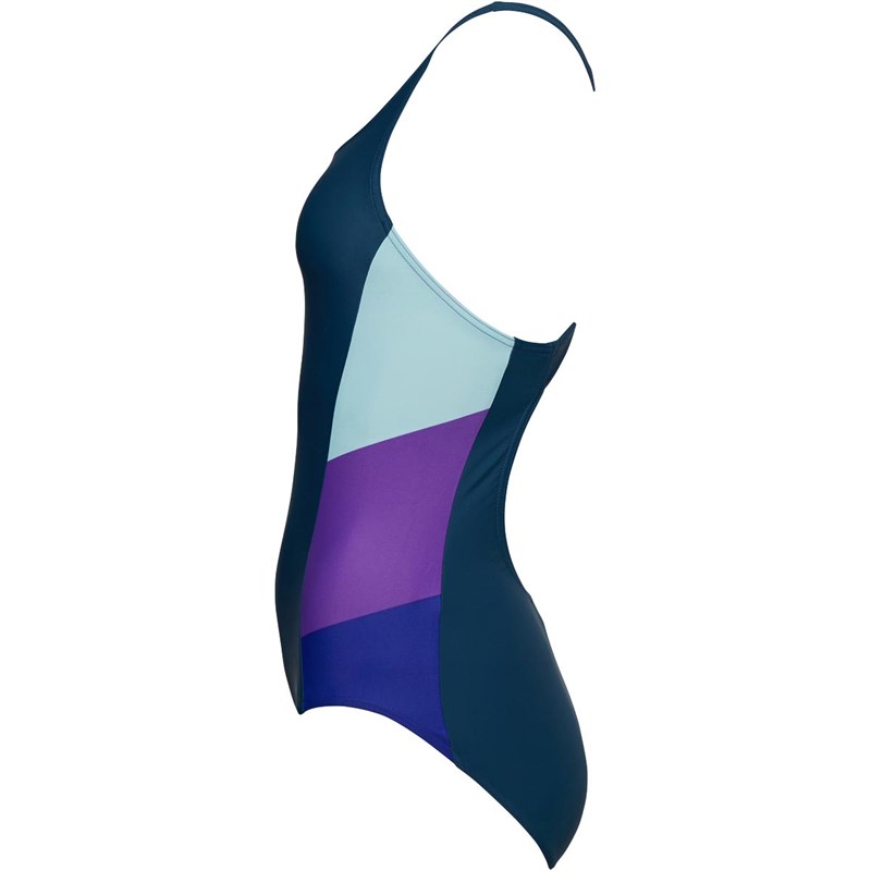 Buy adidas Womens Colourblock Infinitex One Piece Swimsuit Legend Ivy