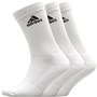 adidas 3-Stripes Performance Crew Socks White/White/Black