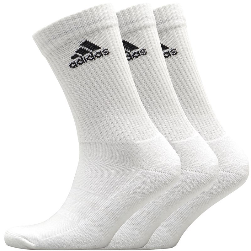 adidas 3-Stripes Performance Sokker Hvid