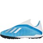 adidas Mens X 19.3 Laceless TF Astro Football Boots Bright Cyan/Silver Metallic/Shock Pink