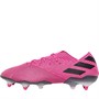 adidas Herren Nemeziz 19.1 SG Soft Ground Sneakers Fuchsia Pink