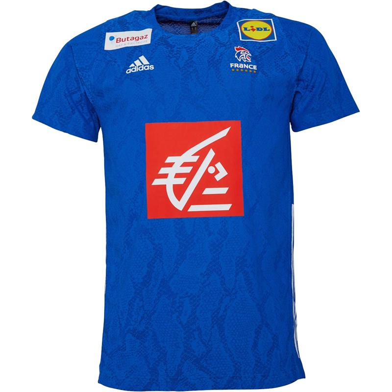 Buy adidas Mens FHF French Handball Home Jersey Blue