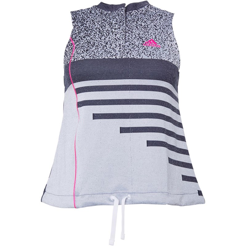 adidas Dames Seasonal Tennis Vest Gemeleerd Grijs