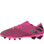 adidas Mens Nemeziz 19.2 MG Multi Ground Football Boots Shock Pink/Core Black/Shock Pink