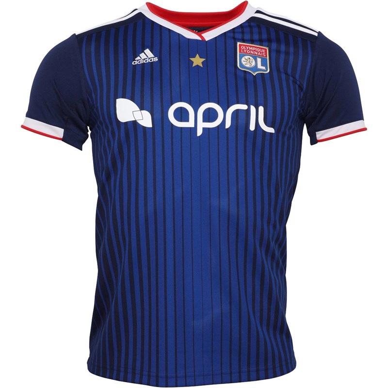 Buy adidas Mens OL Lyon Away Jersey Dark Blue