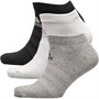 adidas Mens Three Pack Low-Cut Socks Medium Grey Heather/Black/White