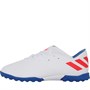 adidas Junior Nemeziz Messi 19.3 Tf Astro Football Boots Footwear White/Solar Red/Football Blue