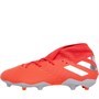 adidas Mens Nemeziz 19.3 FG Firm Ground Football Boots Active Red/Silver Metallic/Solid Red