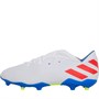 adidas Mens Nemeziz Messi 19.3 FG Firm Ground Football Boots Footwear White/Solid Red/Football Blue