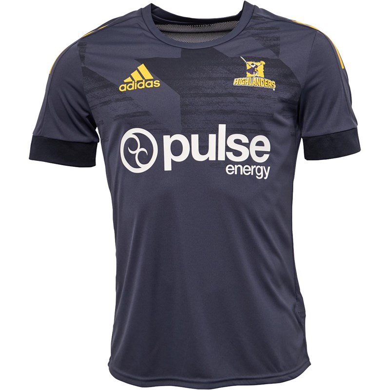Buy adidas Mens Highlanders Rugby Training Top Urban Sky