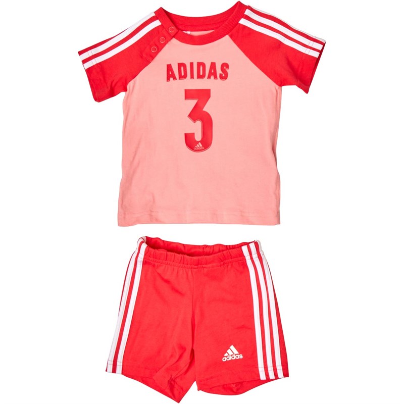 Buy adidas Infant Girls Summer Sports Set Glow Pink/Core Pink/White