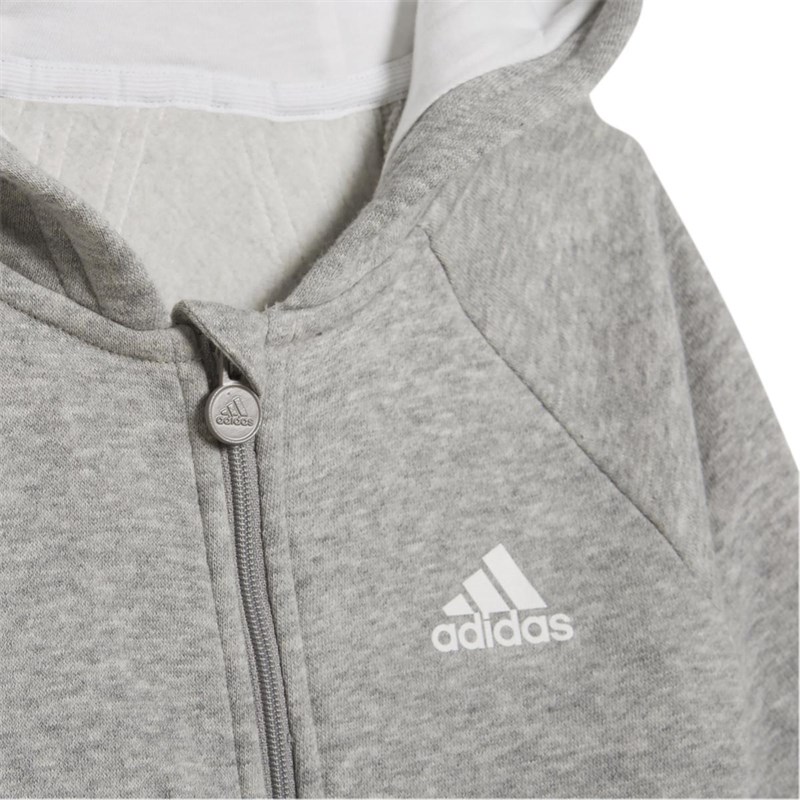 adidas Infant Future Icons Onesie Medium Grey Heather/White