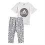 adidas Infant Graphic T-Shirt And Leggings Set White/Black
