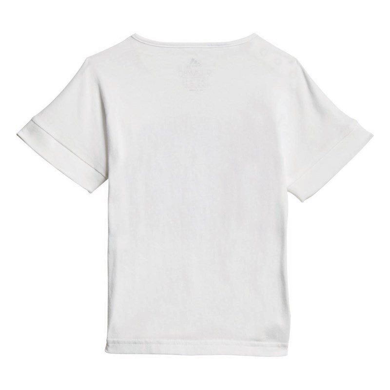 adidas Infant Graphic T-Shirt And Leggings Set White/Black