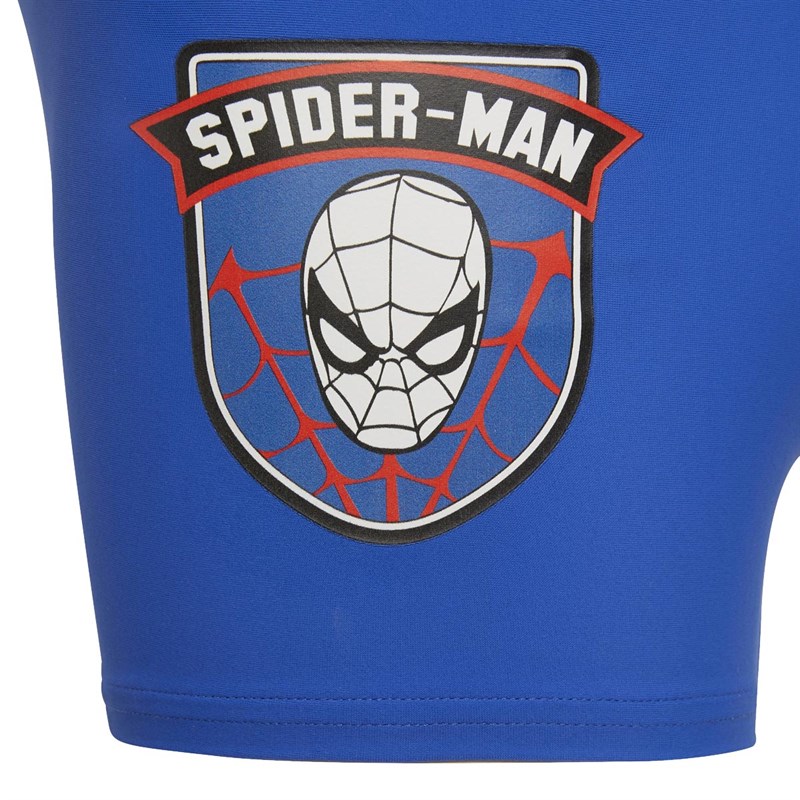 adidas Childrens Marvel Spider-Man Swim Shorts Blue