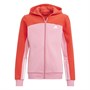 adidas Kinder Colorblock Kapuzenpullover Rosa