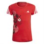 adidas Junior Future Icons 3-Stripes Graphic T-Shirt Vivid Red/White
