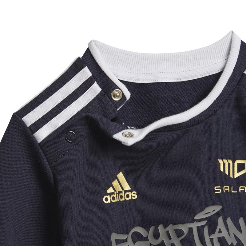 adidas Infant Mo Salah Tracksuit Legend Ink/Gold Metallic/White