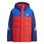 adidas Junior Colorblock Down Hooded Jacket Victory Blue/Bold Blue/Vivid Red