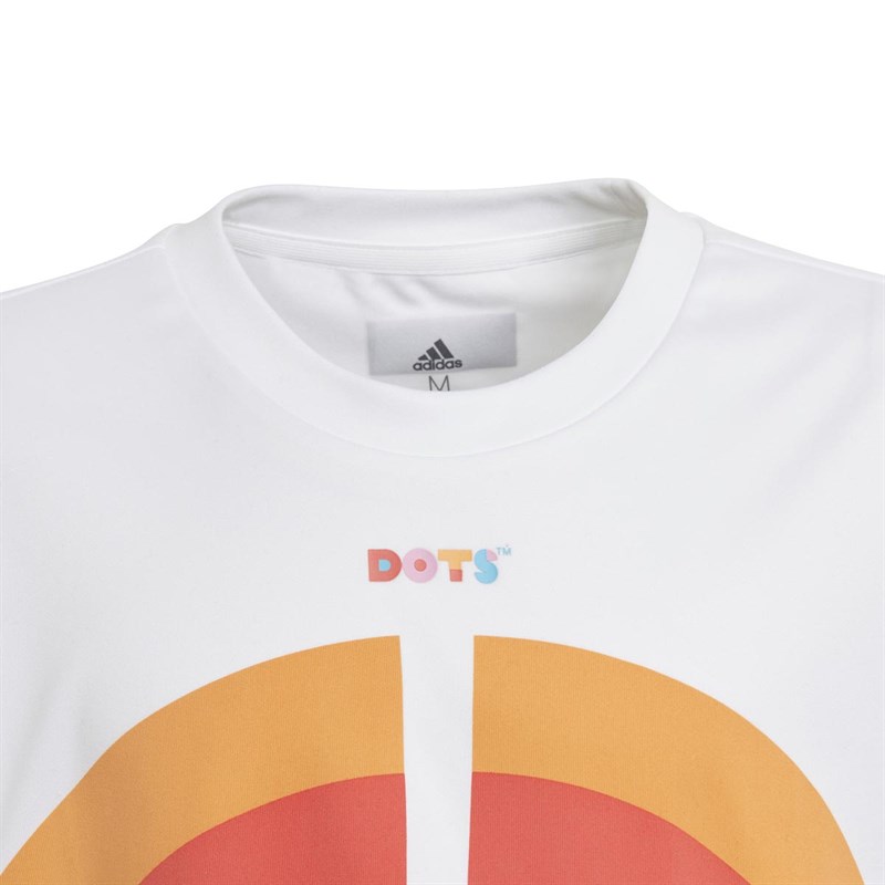 adidas Junior Lego Dots Mesh T-Shirt White