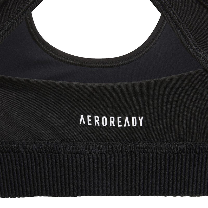 adidas Junior Believe This Aeroready Primegreen Sports Bra Black/White