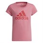 adidas Junior Essentials T-Shirt Rose Tone/Vivid Red