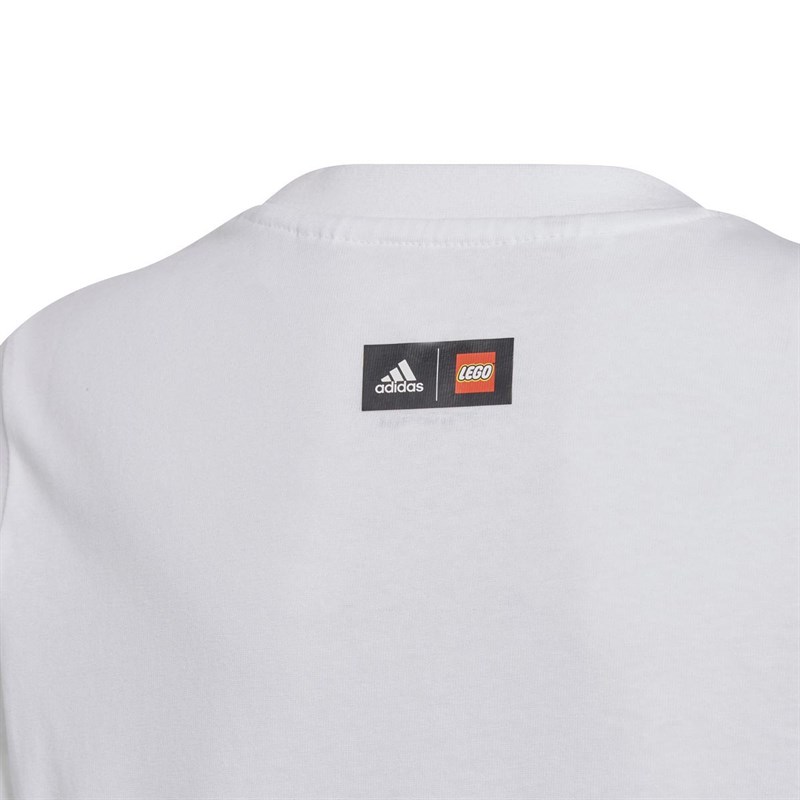 adidas Junior Lego Graphic T-Shirt White