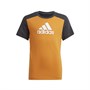 adidas Junior Badge Of Sport T-Shirt Focus Orange/Carbon/White