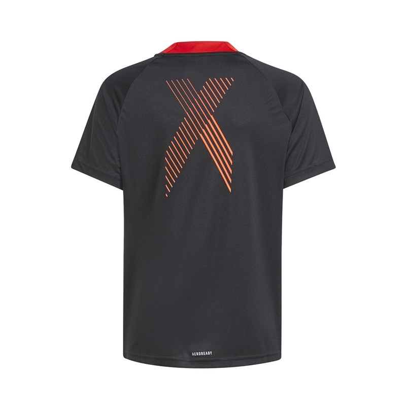 adidas Junior X Aeroready Primegreen Training Jersey Black/Red/White