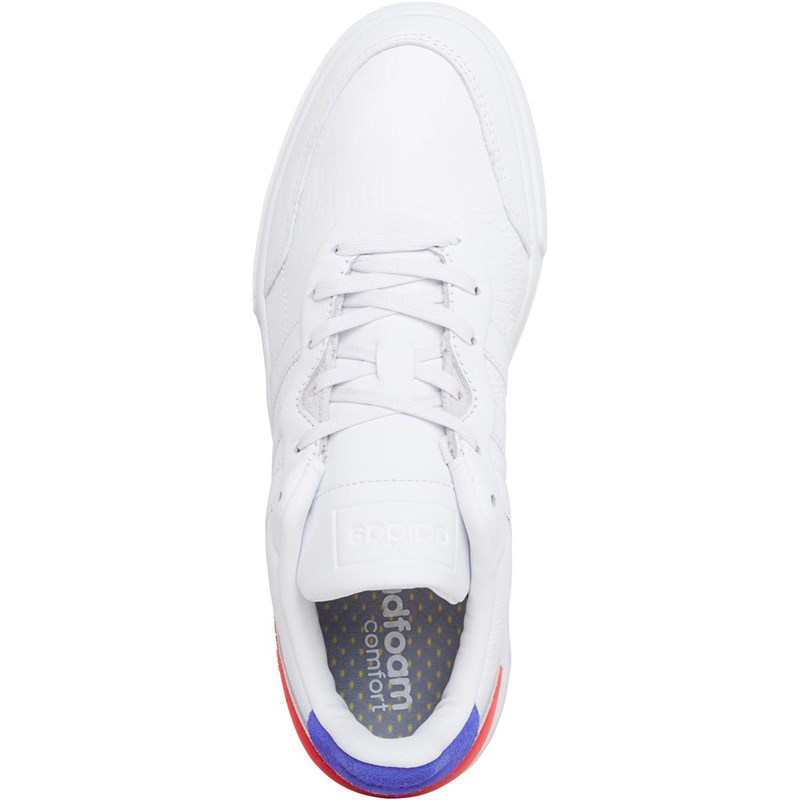 adidas Mens Clubcourt Trainers Footwear White/Footwear White/Sonic Ink