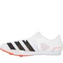 adidas Mens Distancestar Adizero Track Running Spikes Footwear White/Core Black/Solar Red