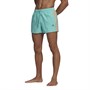 adidas Mens 3-Stripes Classics Swimming Shorts Acid Mint/Screaming Orange