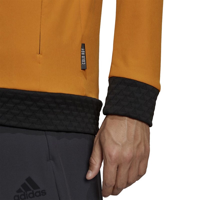 adidas Mens Z.N.E. Innovation Cold.Rdy Woven Full Zip Hoodie Focus Orange